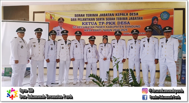 Serah Terima Jabatan Kepala Desa Dan Pelantikan Serta Serah Terima Jabatan Ketua Tp Pkk Desa Desa Sukamanah